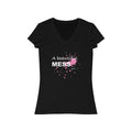 A Beautiful Mess Short Sleeve V - Neck Tee - altruesm