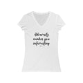 Adversity Makes You Interesting Short Sleeve V - Neck Tee - altruesm