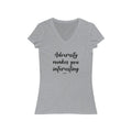 Adversity Makes You Interesting Short Sleeve V - Neck Tee - altruesm