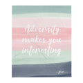 Adversity Makes You Interesting Throw Blanket - altruesm