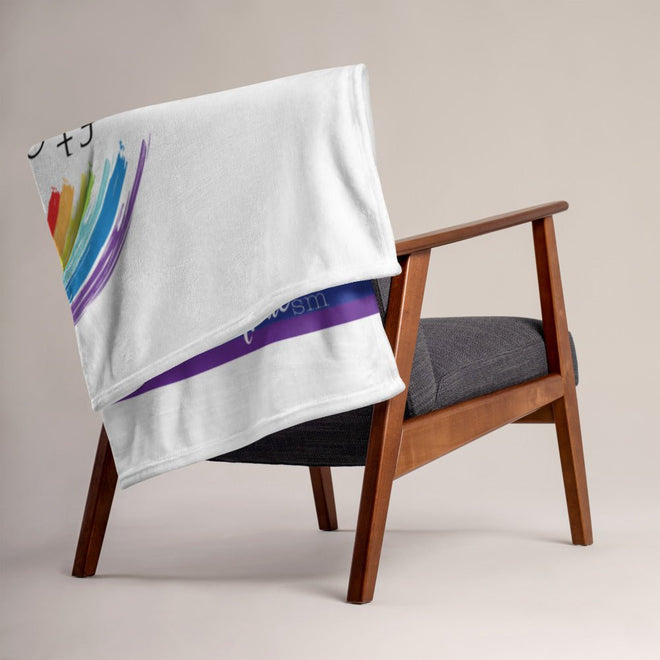 After the Rain Comes the Rainbow Throw Blanket - altruesm