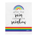 After the Rain Comes the Rainbow Throw Blanket - altruesm