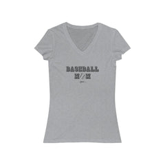 Baseball Mom Short Sleeve V-Neck Tee