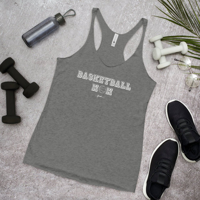 Basketball Mom Racerback Tank - altruesm