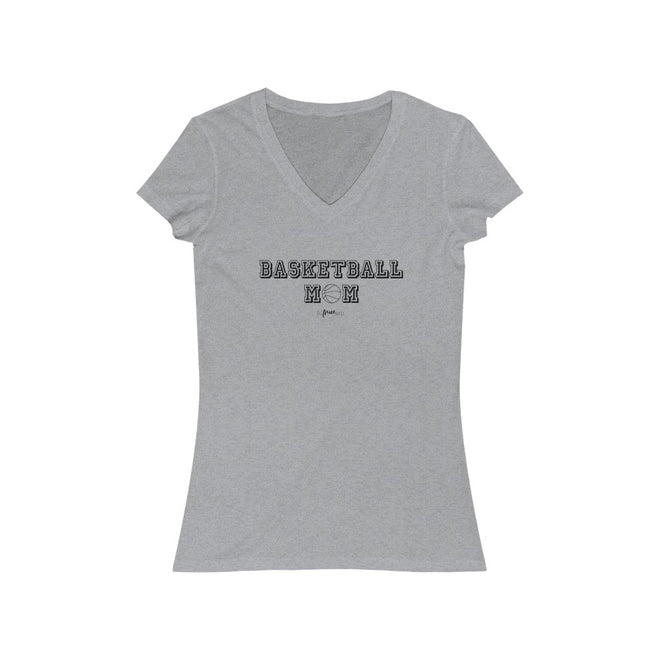 Basketball Mom Short Sleeve V - Neck Tee - altruesm