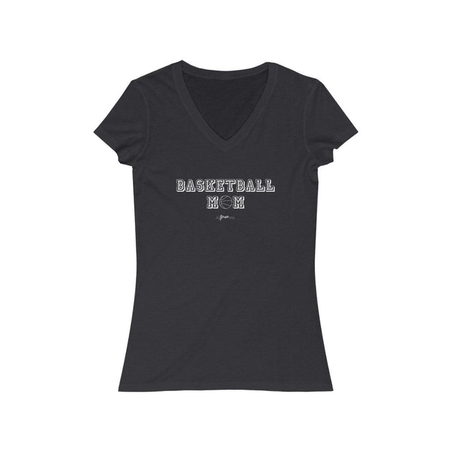 Basketball Mom Short Sleeve V - Neck Tee - altruesm