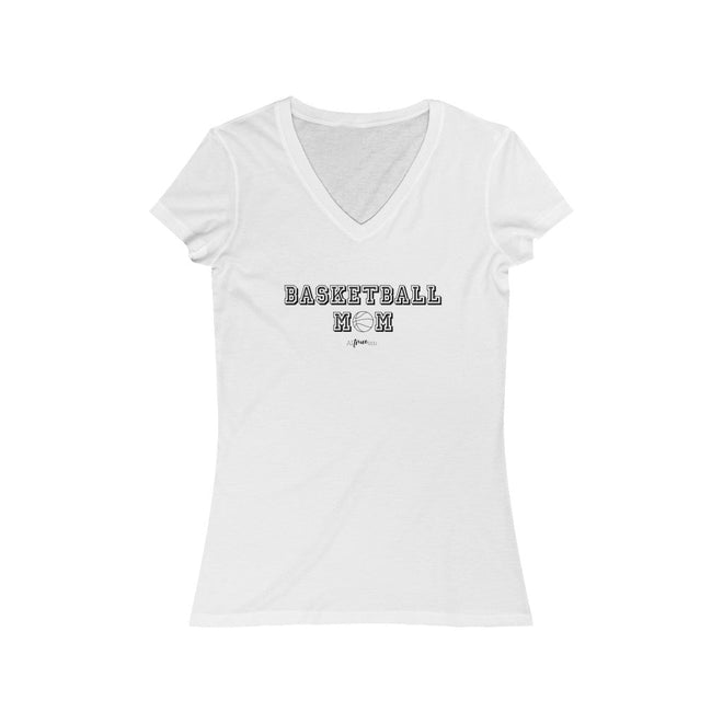 Basketball Mom Short Sleeve V - Neck Tee - altruesm