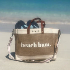 Beach Bum Jute Crossbody Tote