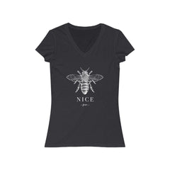 Bee Nice Short Sleeve V-Neck Tee