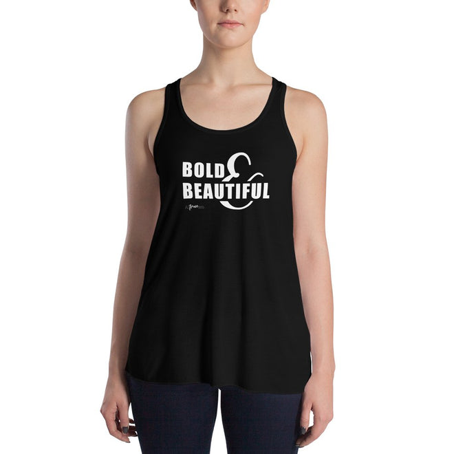 Bold and Beautiful Flowy Racerback Tank - altruesm