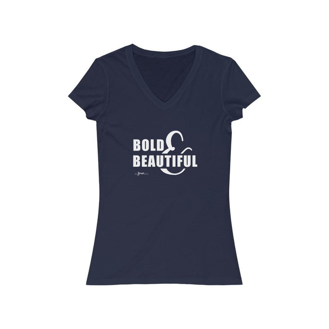 Bold & Beautiful Short Sleeve V - Neck Tee - altruesm