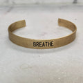 Breathe Brushed Copper Gold Cuff - altruesm