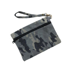 Camo Canvas Wristlet