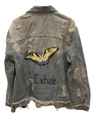 Exhale Butterfly Jean Jacket