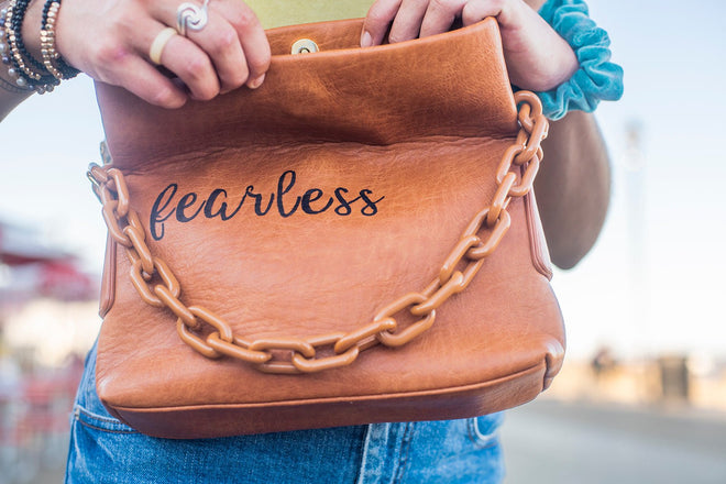 Fearless Custom Hand - Painted Peekaboo Bag - altruesm