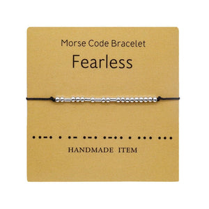 Fearless Morse Code Bracelet - altruesm