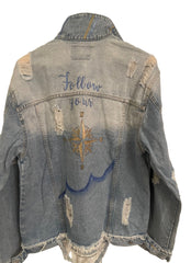 Follow Your Compass Jean Jacket