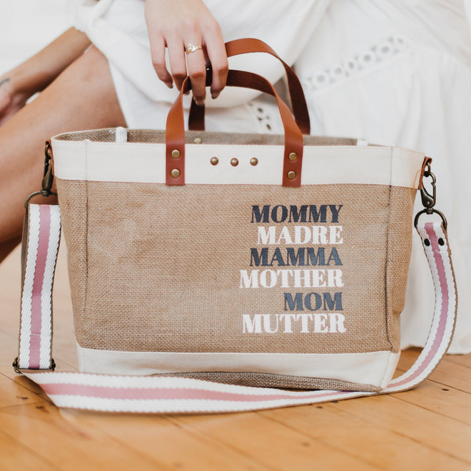 For the Moms Jute Crossbody Tote - altruesm