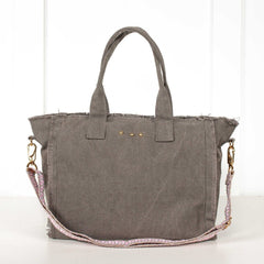 Fringe Canvas Crossbody Tote