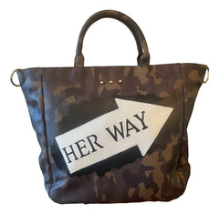 Her Way Custom Hand-Painted Tote Bag