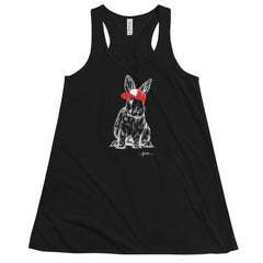 Hip Hop Bunny Flowy Racerback Tank