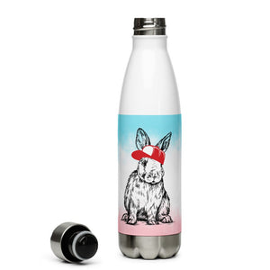 Hip Hop Bunny Stainless Steel Water Bottle - altruesm