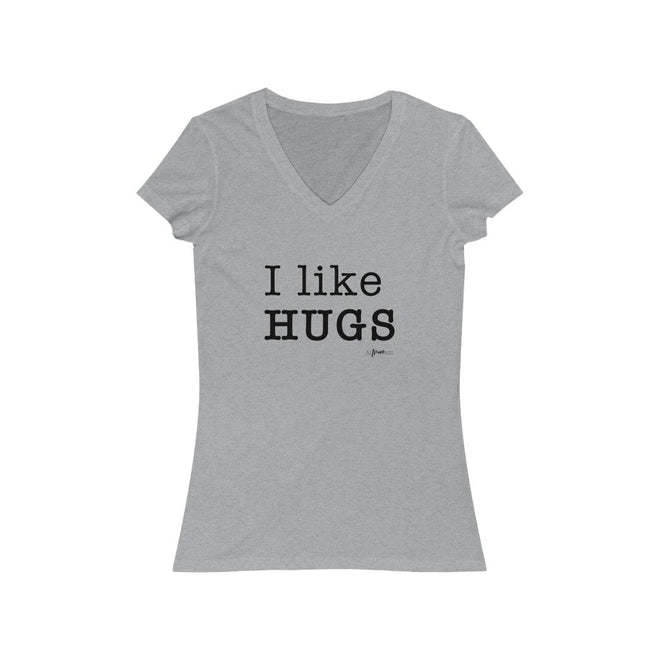 I Like Hugs Short Sleeve V - Neck Tee - altruesm