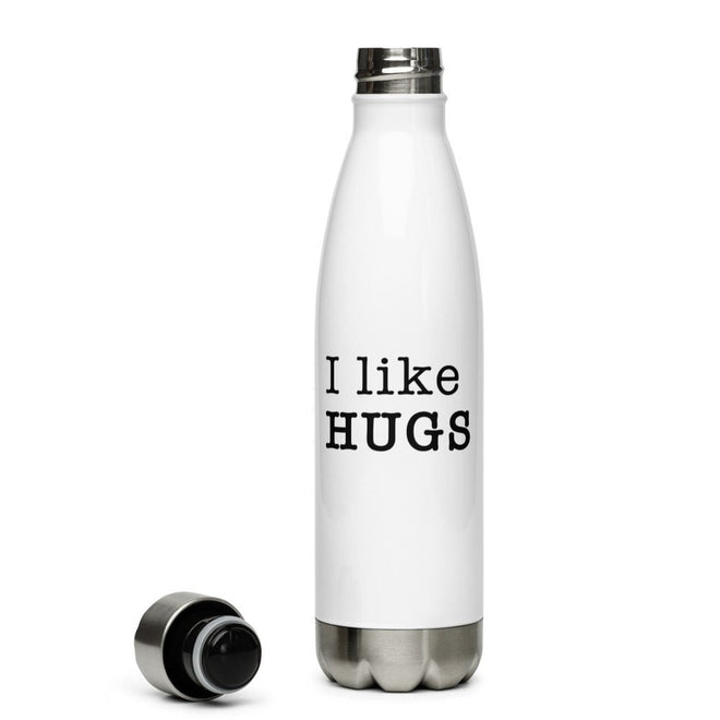 I Like Hugs Stainless Steel Water Bottle - altruesm