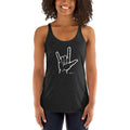 I Love You Sign Language Racerback Tank - altruesm