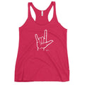 I Love You Sign Language Racerback Tank - altruesm