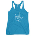 I Love You Sign Language Racerback Tank - altruesm