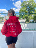 Keep Calm and Woman On Premium Hoodie - altruesm