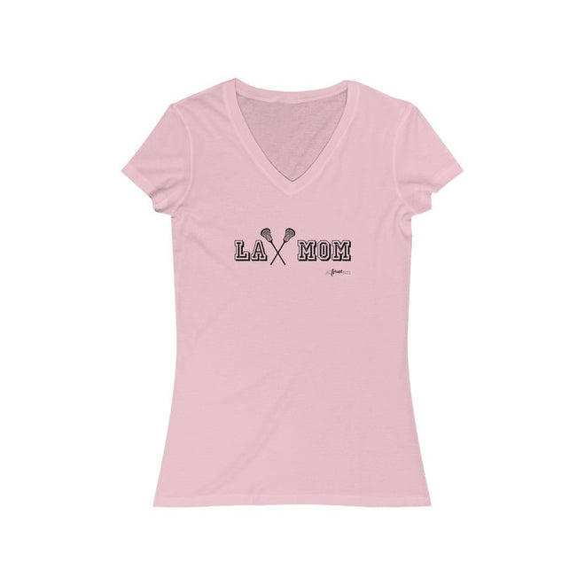 Lax Mom Short Sleeve V - Neck Tee - altruesm