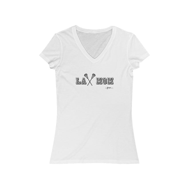 Lax Mom Short Sleeve V - Neck Tee - altruesm