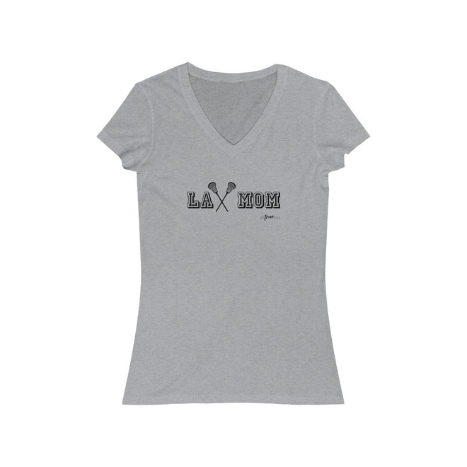 Lax Mom Short Sleeve V - Neck Tee - altruesm