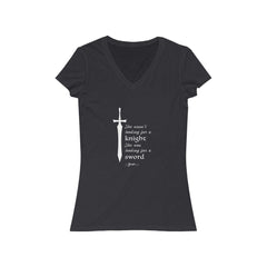 Looking for a Sword Short Sleeve V-Neck Tee