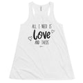 Love and Tacos Flowy Racerback Tank - altruesm