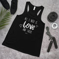 Love and Tacos Flowy Racerback Tank - altruesm