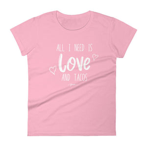 Love and Tacos Short Sleeve T-Shirt - altruesm