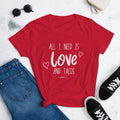 Love and Tacos Short Sleeve T-Shirt - altruesm