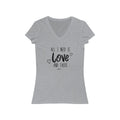 Love and Tacos Short Sleeve V - Neck Tee - altruesm