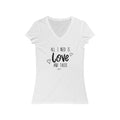 Love and Tacos Short Sleeve V - Neck Tee - altruesm