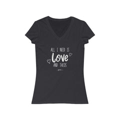 Love and Tacos Short Sleeve V-Neck Tee