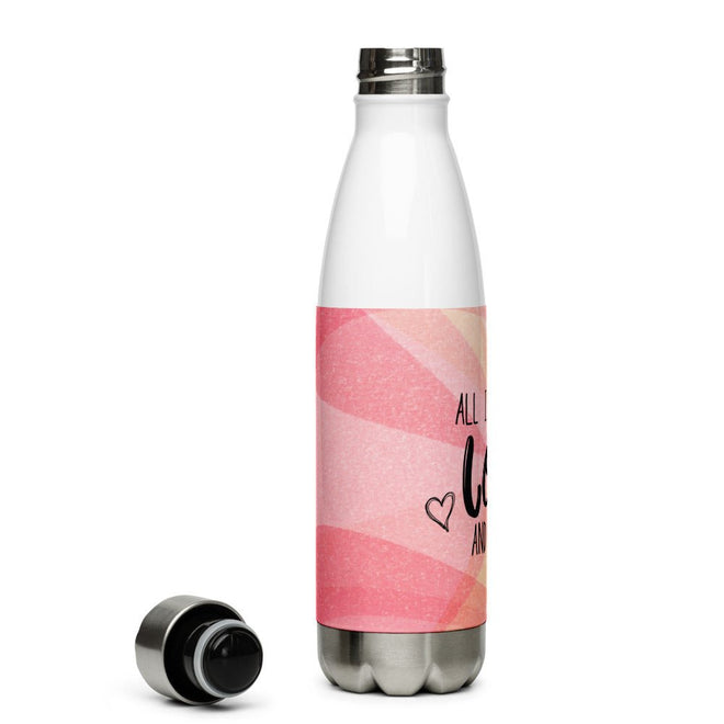 Love and Tacos Stainless Steel Water Bottle - altruesm