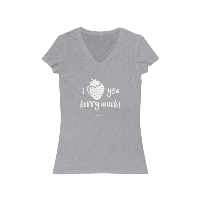 Love You Berry Much Short Sleeve V - Neck Tee - altruesm