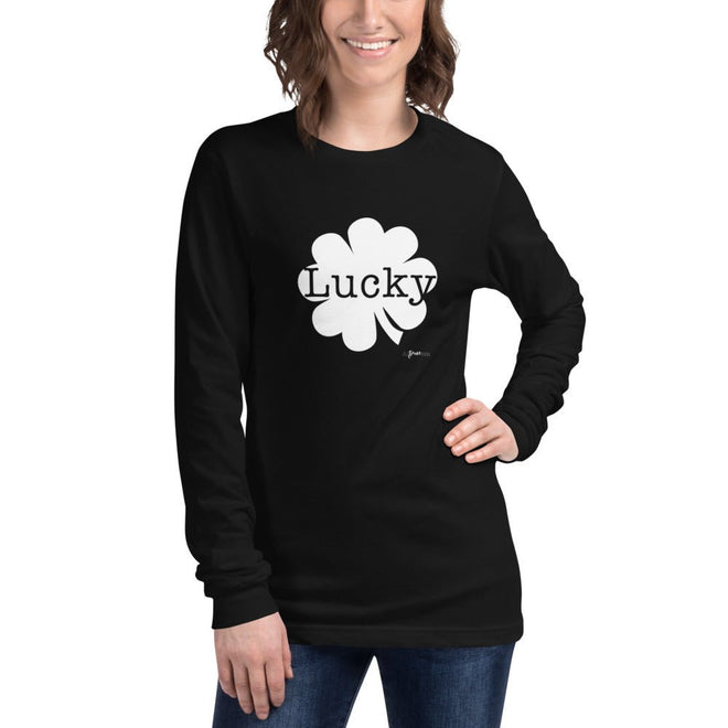 Lucky Clover Long Sleeve Tee - altruesm