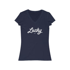 Lucky Short Sleeve V-Neck Tee