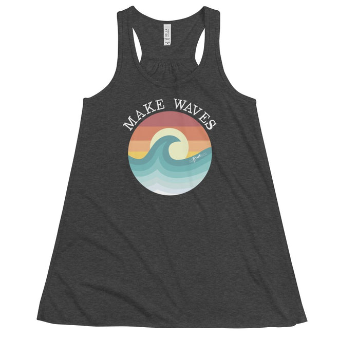 Make Waves Flowy Racerback Tank - altruesm