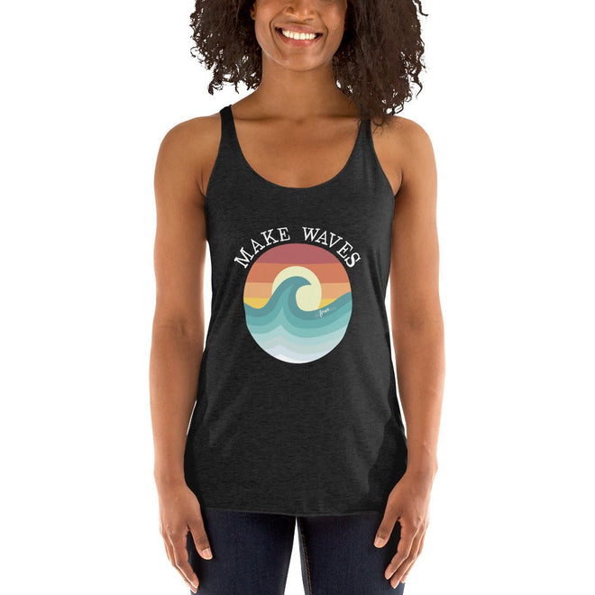 Make Waves Racerback Tank - altruesm