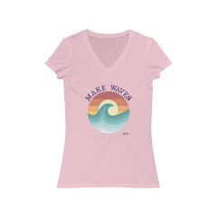 Make Waves Short Sleeve V-Neck Tee